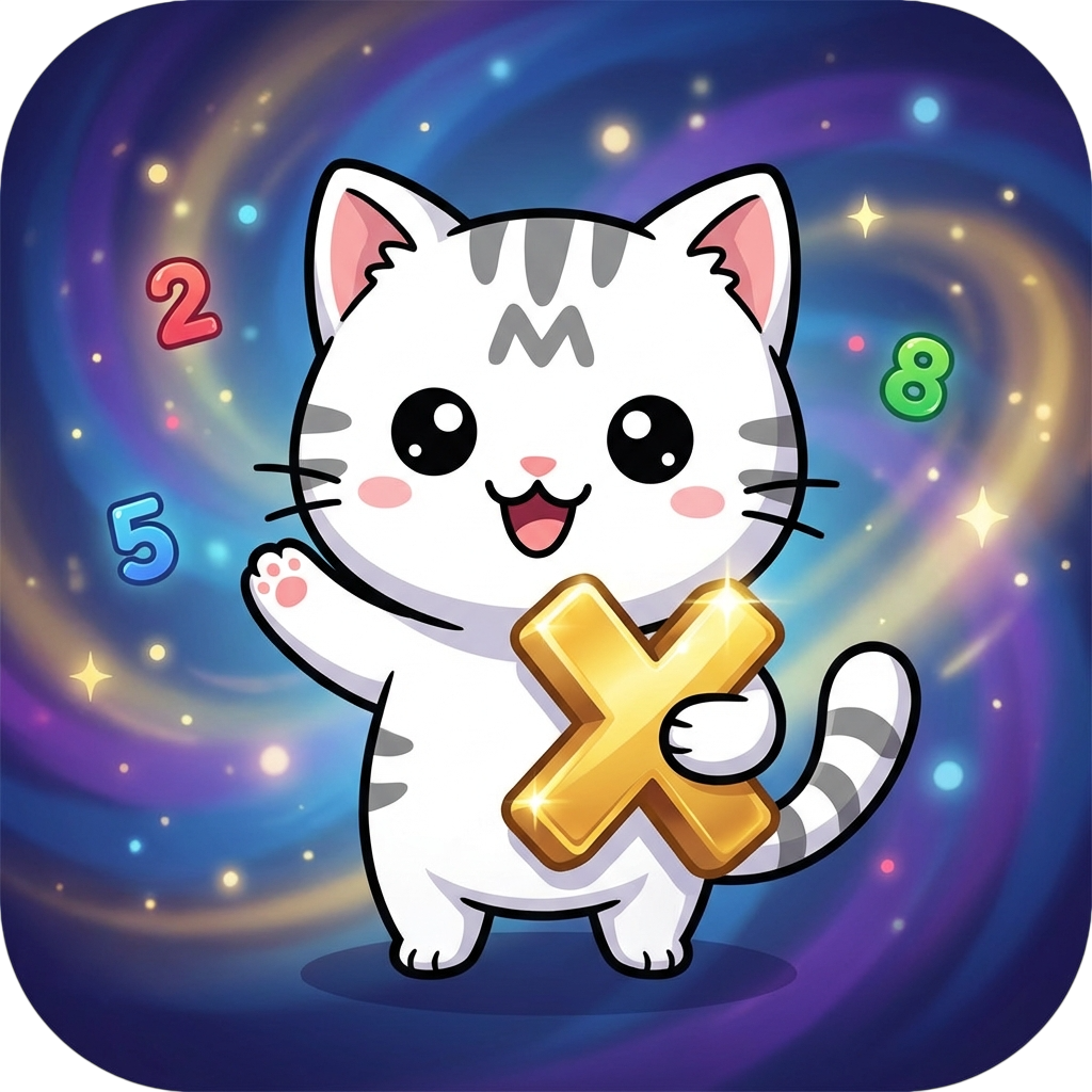 Arte e icono oficial de Miau Multiplicación